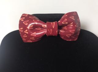 Kožený motýlek - srdce