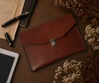 Kožené pouzdro na dokumenty, tablet