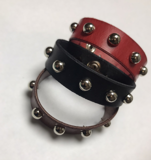 Kožený náramek - pecka