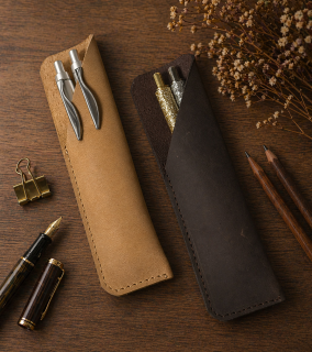 Kožené pouzdro na pera Travel