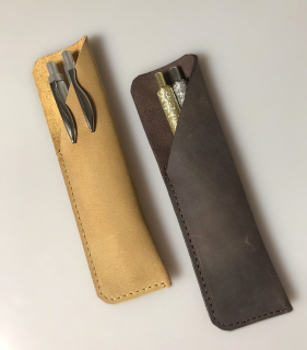 Kožené pouzdro na pera Travel