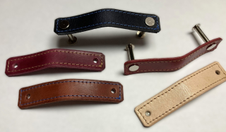 Kožené madlo, úchytka 2 cm prošitá