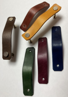 Kožené madlo, úchytka 2 cm