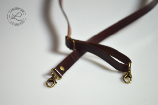 Kožený HRUDNÍ popruh Crossbody 2 cm na kabelku, ledvinku - polotovar