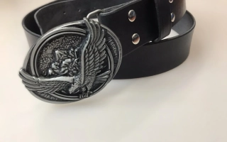 Kožený opasek 4 cm - Orel