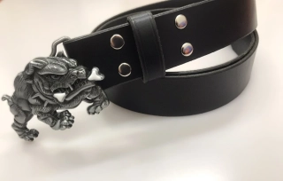 Kožený opasek 4 cm - Buldok