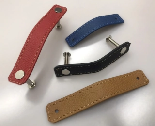 Kožené madlo, úchytka "Lahton" 2 cm - prošitá