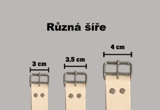 Kožený řemínek s přezkou 4 cm